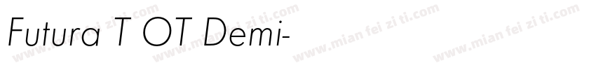 Futura T OT Demi字体转换